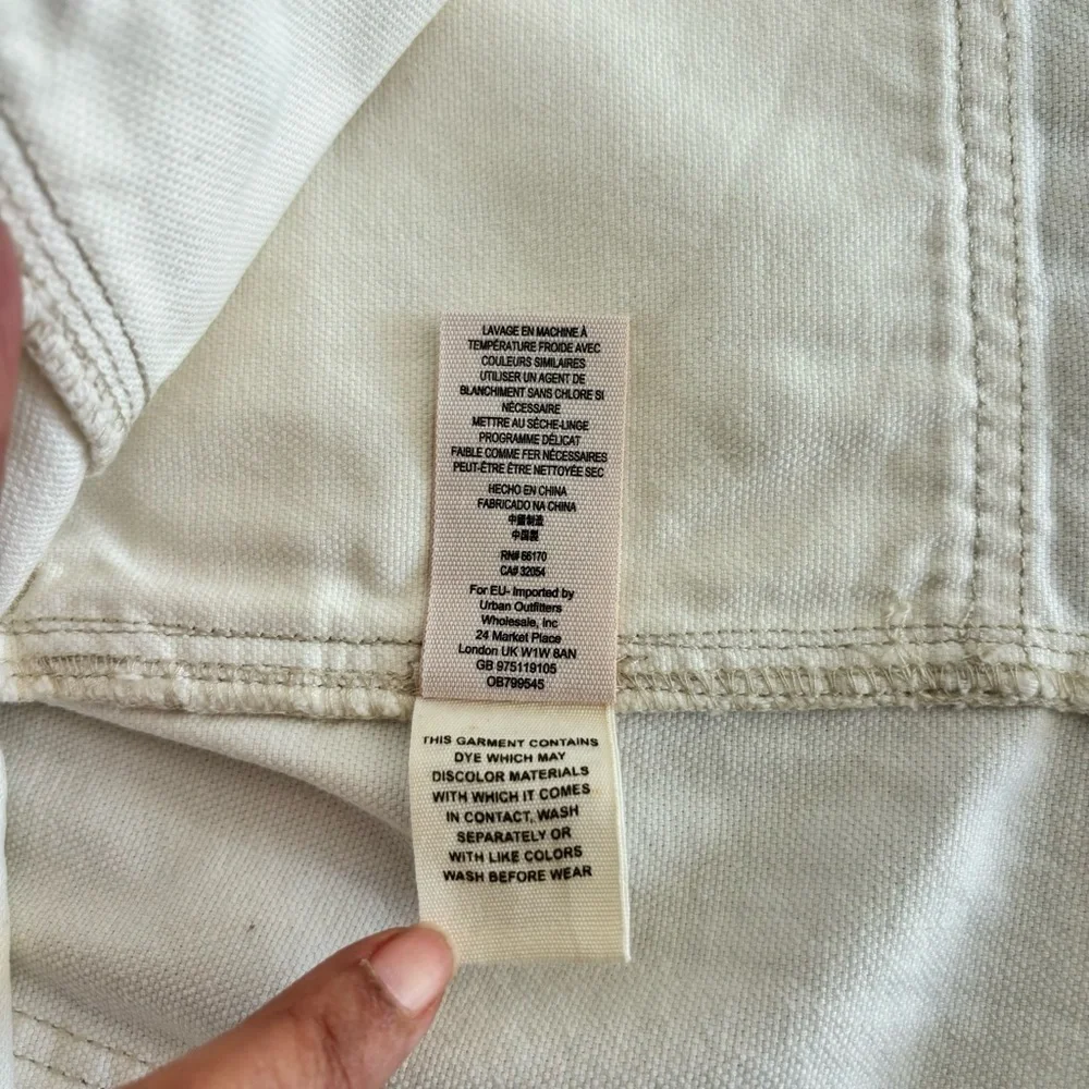 New! Free People Canvas‎ Relaxed Cargo Denim Mini Skirt Size 26 Coastal Cowgirl